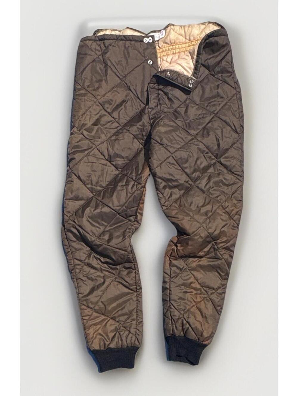 Vintage Ted Williams Quilted Insulated Brown Snow Pants M